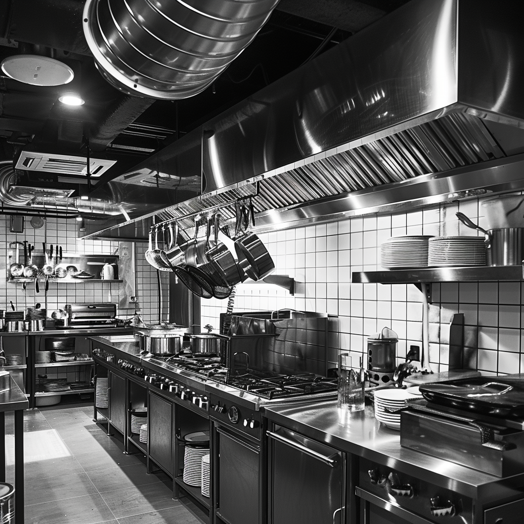 Очистка от жира вытяжной вентиляции кухни в ресторанах и предприятиях общественного питания